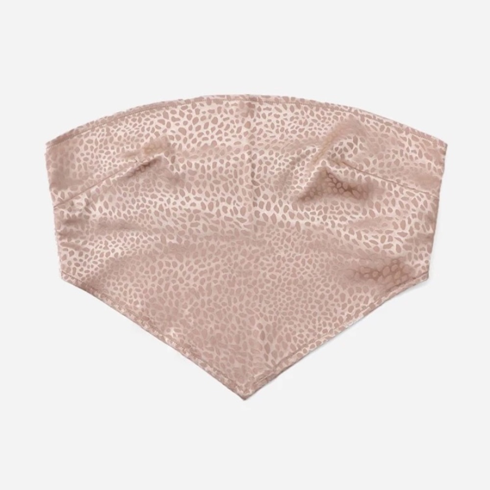SHEIN, XS, Pink Cheetah Crop Top Without Straps